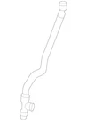 Genuine Mercedes-benz Coolant Hose 223-501-35-01. Fixed Price $51.56.