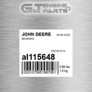 AL115648 Bearing Fits John Deere (surplus Open Box). Fixed Price $92.42.