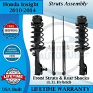 Monroe Oem Front Struts & Rear Shocks For 2010-2014 Honda Insight 9YR Warranty. Fixed Price $301.70.