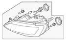 Genuine Volkswagen Headlamp Assembly 5C7-941-005-J. Fixed Price $738.33.