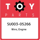 SU003-05266 Toyota Wire, Engine SU00305266, New Genuine Oem Part. Fixed Price $692.16.