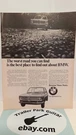 1968 Bmw Bavarian Motor Works. Original Print Ad. 11X8 - X5. Fixed Price $8.00.