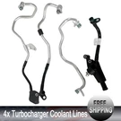 Set Of 4 Turbocharger Coolant Lines For Mercedes G63 GL63 GLE63 GLS63 SL63 Amg. Fixed Price $164.69.