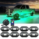 8 Pods Rgbw Led Rock Lights Bluetooth Underglow Car Neon For Atv Utv. Fixed Price $98.99.