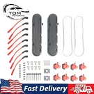 Valve Covers Fit Gm LS1 LS2 LS3 LS6 LS7 Black Finned Cast Aluminum. Fixed Price $214.60.