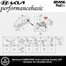 Genuine 91999G7630 Inlet Locking Combo (5P) Actuator For Hyundai Ioniq. Fixed Price $86.00.