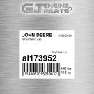 AL173952 Starting Aid Fits John Deere (surplus Open Box). Fixed Price $508.49.
