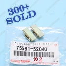 Genuine Toyota Lexus Scion Roof Drip Side Finish Molding Clip 75561-52040 2PC. Fixed Price $12.02.