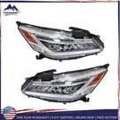 Lh&rh Pair Headlights Assembly For Honda Accord Sedan 2016-17 Led Chrome Housing. Fixed Price $335.60.
