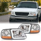 Fit For 97-04 F150 Expedition Chrome Clear Led Headlights &corner Parking. Fixed Price $71.50.