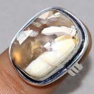 925 Silver Plated Brecciated Mookaite Ring Us One Of Kind Design Trendy Gw. Fixed Price $7.99.