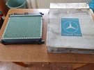 Genuine Mercedes W124 C124 W201 Behr Water Radiator 2015004603. Fixed Price $270.00.