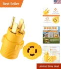Yellow Plug-and-play Generator Adapter 14-50P L14-30R For Quick Power Access. Fixed Price $50.34.