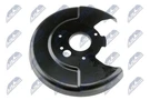 Rear Brake Disc Splash Panel Black Left For Nissan Primera 02-08 44160-AU001. Fixed Price $17.31.