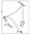 Mercedes Rear Seat Shoulder Belt Notched Buckle New Oem 450SLC W116 '73-'80 Us. Fixed Price $278.30.