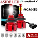 4-SIDES 9005 HB3 H10 Led Headlight Bulbs Kit 6000K White High Beam Or Fog Lights. Fixed Price $11.98.