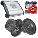 Soundxtreme 1600 Watt Car Amplifiers + Audiotek 12" 1500W Subwoofer Kit. Fixed Price $179.99.