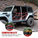 Tube With Side View Mirror For Jeep Wrangler Jl &gladiator Jt 4-DOORS. Fixed Price $339.00.