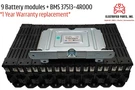 Sonata/optima 2011 2012 9 Hybrid Battery Modules And Bms 37513-4R000 Rebuild Kit. Fixed Price $599.00.