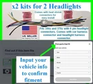 X2 Fits Nissan 350Z Halogen Headlight 370Z Harness Pigtail Connector Wiring Plug. Fixed Price $44.99.
