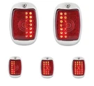 Lh & Rh Sequential Led Tail Lights Black Housing For 1940-1953 Chevy / Gmc Truck. Fixed Price $149.95.