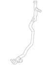 Genuine Mercedes-benz Coolant Hose 238-501-04-01-64. Fixed Price $78.40.