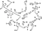 Genuine Bmw Coolant Hose 17-12-9-888-820. Fixed Price $94.73.