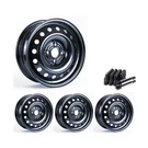 Set Of 15" Black Steel Wheel Rims 4X100 Fits Mitsubishi Mirage, RTX9J 4LUG. Fixed Price $411.49.