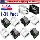 4 Port Fast Quick Qc 3.0 Usb Hub Wall Home Charger Power Adapter Lot. Fixed Price $32.49.