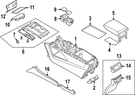 Genuine Nissan Console Trim Panel 96912-6TA1A. Fixed Price $192.96.
