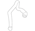 Genuine Porsche Upper Return Tube 992-121-379-A. Fixed Price $54.02.