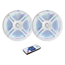 Pair PLMRX68LEW 6.5" Marine Waterproof Stereo Speakers W/led Lights & Remote. Fixed Price $86.99.