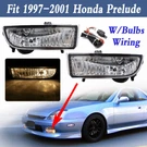 Pair Front Bumper Fog Lights Lamps W/bulbs Wiring For 1997-2001 Honda Prelude. Fixed Price $41.99.