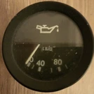 Vintage 2" Veglia Electric Oil Pressure Gauge & Bracket. Fixed Price $67.28.