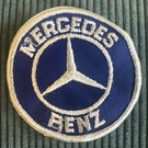 Vintage 1970 Mercedes Benz Cloth Embroidered Patch Automobile Holder Car. Fixed Price $14.50.