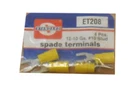 Standard Brand (6) Spade Terminals ET135 16-14 Ga #10 Stud New!. Fixed Price $14.00.