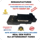 Remanufactured 1C7T-14A067-AD 2002 Ford F450 Interior Cabin Fuse Box. Fixed Price $279.99.