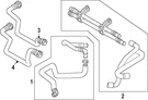 Genuine Audi Drive Motor Battery Pack Coolant Hose 85E-122-096-A. Fixed Price $76.14.