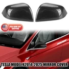 2014-2024 Tesla Model X Add-on Carbon Fiber Style Side View Mirror Covers Cap. Fixed Price $59.99.