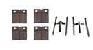 Tesla Model Rear Parking Brake Pad Set, With Hardware, Hybridynamic, 2012-2021. Fixed Price $79.99.