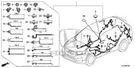 Genuine Honda Wire Harness Floor (include Rear Washer Tube) 32107-TLA-A21. Fixed Price $433.79.
