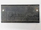 Oem Mopar Fender Build Tag 1972 Dodge Challenger 318 Auto JH23 G2B 111488. Fixed Price $74.99.