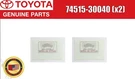 Toyota Lexus Genuine Theft Warning Information Label Plate 2QTY Set Oem. Fixed Price $13.00.