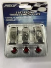 Pilot PL-SW53CR Row Chrome Safety Cover Toggle Switch Kit With Swiches & Bezel. Fixed Price $17.95.