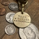 1994 Toyota Supra Turbo Brass Key Fob. Fixed Price $14.95.