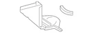 Genuine Mitsubishi Center Cover 9450B976. Fixed Price $86.03.