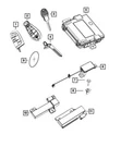 Genuine Mopar 2013-2016 Dodge Dart Keyless Entry Hub Receiver 68164929AI. Fixed Price $138.50.