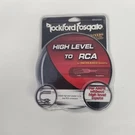 Rockford Fosgate High Level Rca Connectors RF125W, New Sealed. Fixed Price $14.95.