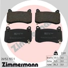 Zimmermann 26152.155.1 Brake Pad Set, Disc For Tesla. Fixed Price $115.05.