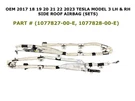 2017 18 19 21 22 2023 Tesla Model Lh & Rh Side Roof Airbag (sets). Fixed Price $450.00.